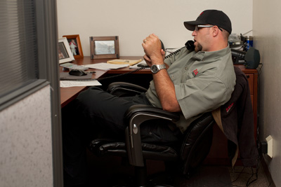 Steve calling client